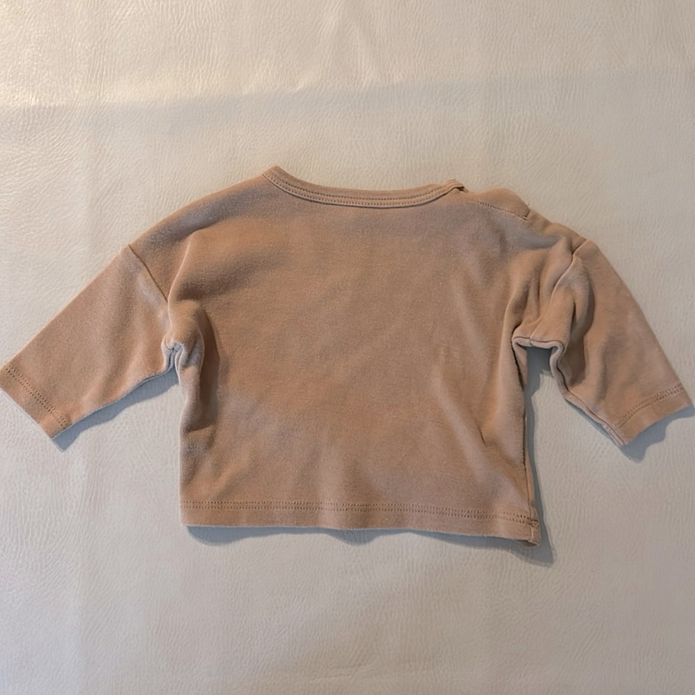 Quincy Mae knit drop shoulder top